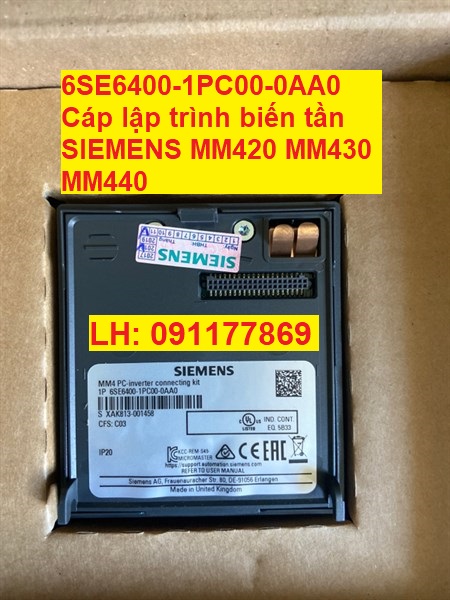 6SE6400-1PC00-0AA0 Cáp lập trình biến tần SIEMENS MM420 MM430 MM440