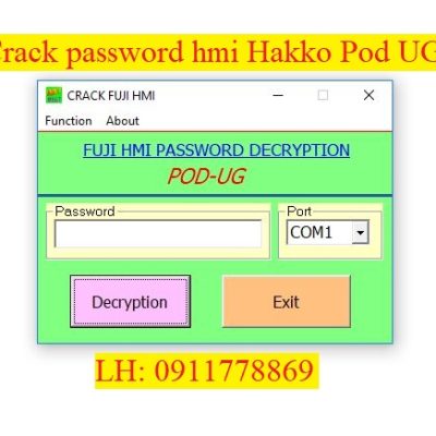 Crack password HMI UG POD HAKKO FUJI bẻ khóa hmi hakko