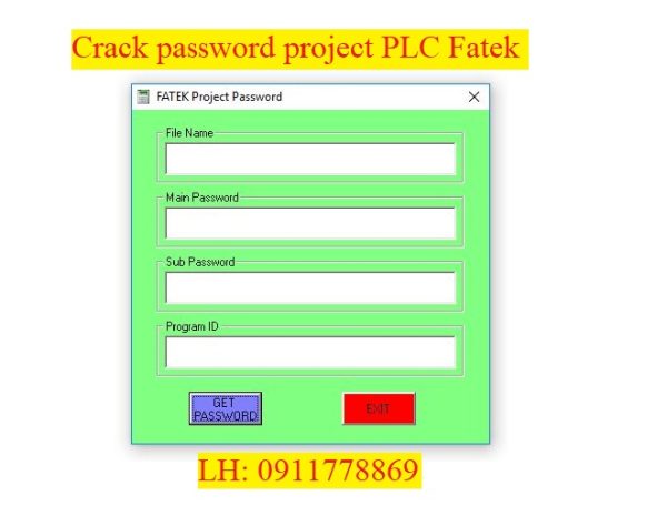 fatek plc password crack