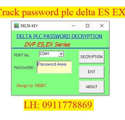 Crack password PLC DELTA ES EX Series