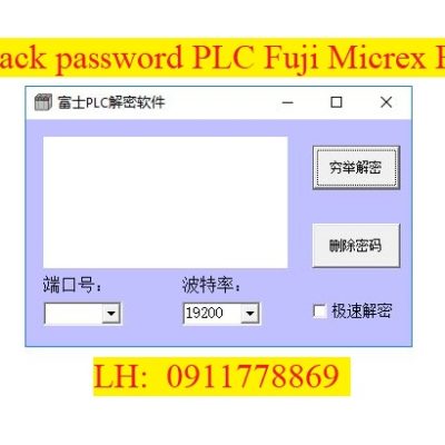 Crack password PLC Fuji Micrex-F bẻ hóa plc fuji