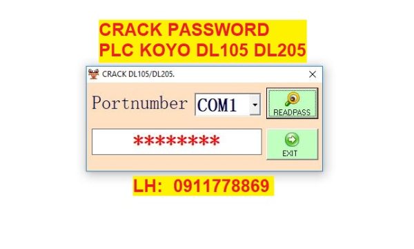 Crack password PLC Koyo DL105 DL205 Direct LOGIC DL105 DL205 bẻ khóa plc koyo
