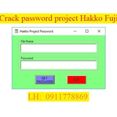 Crack password Project Hmi Fuji bẻ khóa file hmi fuji