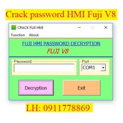 Crack password hmi Fuji Hakko V8 bẻ khóa hmi fuji v8