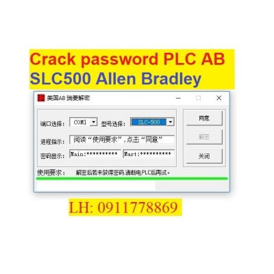 Crack password plc AB SLC500 Allen Bradley bẻ khóa plc ab slc500