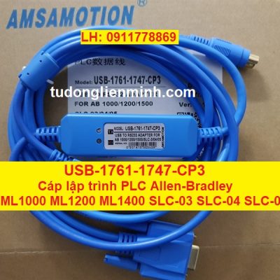 USB-1761-1747-CP3 Cáp lập trình PLC AB MicroLogix 1000 1200 1400 1500