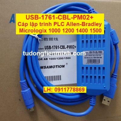 USB-1761-CBL-PM02+ Cáp lập trình PLC AB MicroLogix 1000 1200 1400 1500