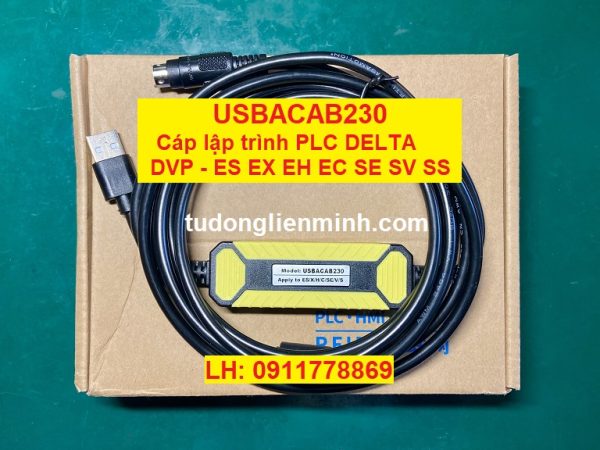 USB-ACAB230 Cáp lập trình PLC DELTA DVP ES EX EH EC SE SV SS SA