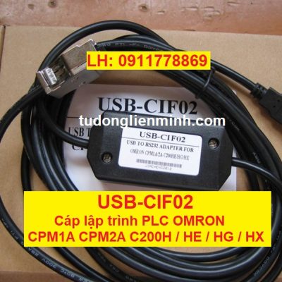 USB-CIF02 Cáp lập trình PLC OMRON CPM1A CPM2A C200HS C200HE C200HG C200HX