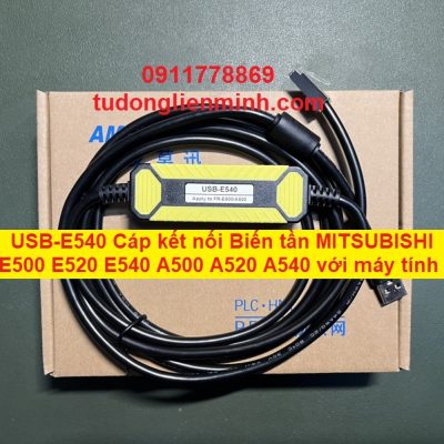 USB-E540 Cáp kết nối Biến tần MITSUBISHI E500 E520 E540 A500 A520 A540 với máy tính