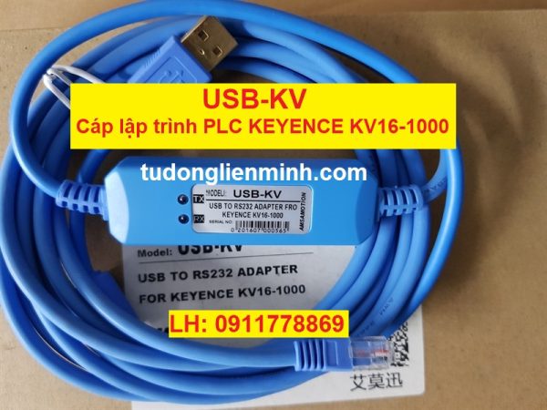 USB-KV+ Cáp lập trình PLC KEYENCE KV16 KV1000