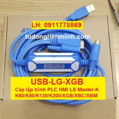 USB-LG-XGB Cáp lập trình PLC LS Master-K K60 K80 K120 K200 XGB XGC XBM