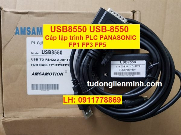 USB8550 USB-8550 Cáp lập trình PLC Panasonic FP1 FP3 FP5