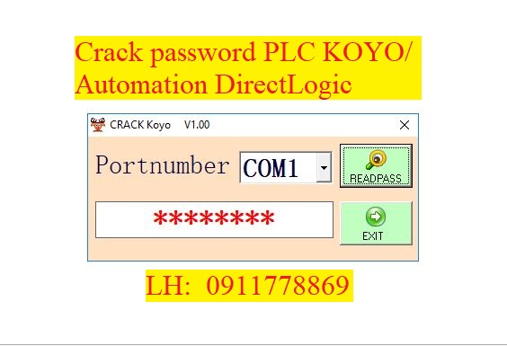 Crack password PLC Koyo DL05 DL06 Direct LOGIC 05 06