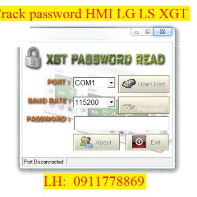 Crack password HMI LG LS XGT bẻ khóa màn hình ls