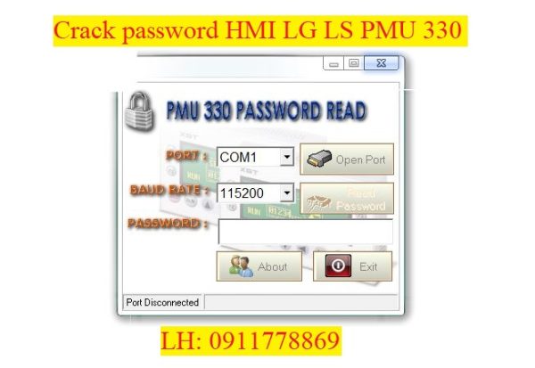 Crack password HMI LS PMU 330 bẻ khóa màn hình ls