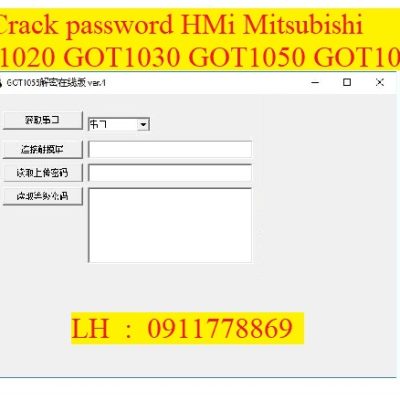 Crack password HMI Mitsubishi GOT1000 GOT1020 GOT1030 bẻ khóa màn hình mitsubishi