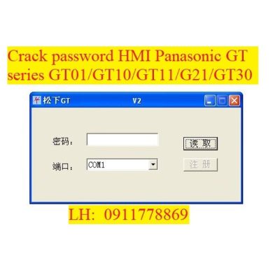 Crack password HMI Panasonic GT series bẻ khóa màn hình panasonic
