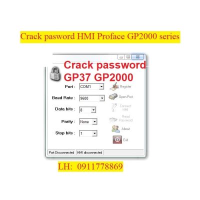 Crack password HMI Proface GP2000 series bẻ khóa màn hình proface gp2000