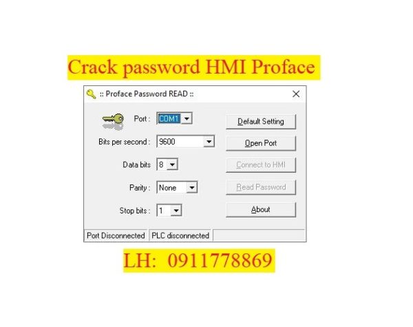 Crack password HMI Proface bẻ khóa màn hình proface gp2000