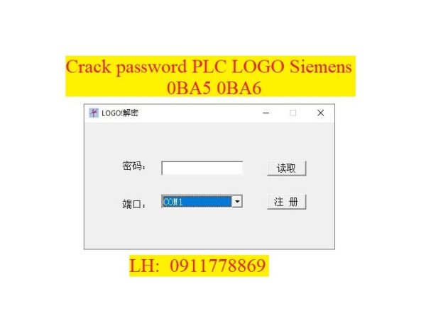 Crack password PLC LOGO Siemens 0BA5 0BA6