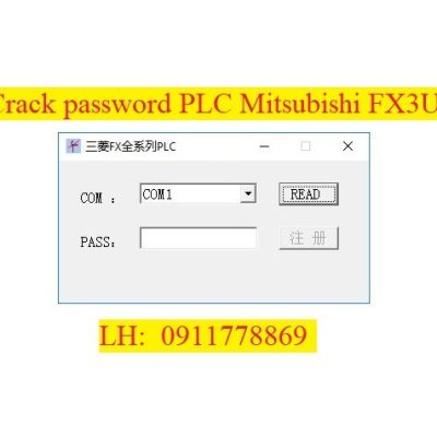 Crack password PLC Mitsubishi FX3U bẻ khóa plc mitsubishi