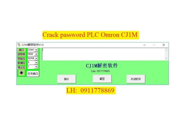 Crack password PLC Omron CJ1M bẻ khóa plc omron