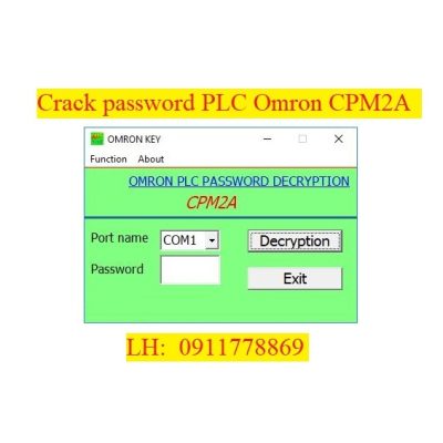 Crack password PLC Omron CPM2A bẻ khóa plc omron