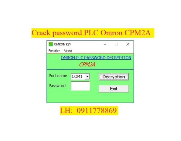 Crack password PLC Omron CPM2A bẻ khóa plc omron