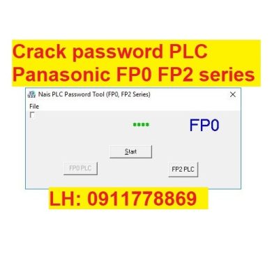 Crack password PLC Panasonic FP0 FP2 series bẻ khóa plc panasonic
