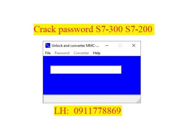 Crack password PLC S7 300 Siemens MMC