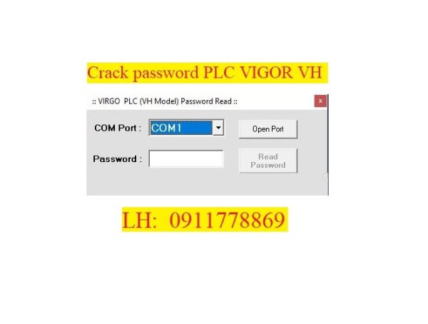 Crack password PLC VIGOR VH