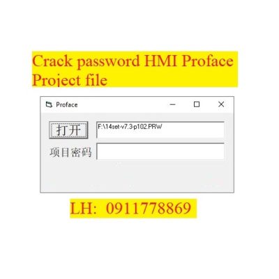 Crack password project HMI Proface bẻ khóa màn hình proface
