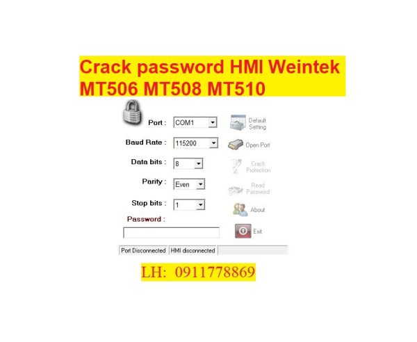 Crack password hmi weintek weinview MT500
