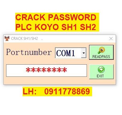 Crack password PLC Koyo SH1 SH2 bẻ hóa plc koyo