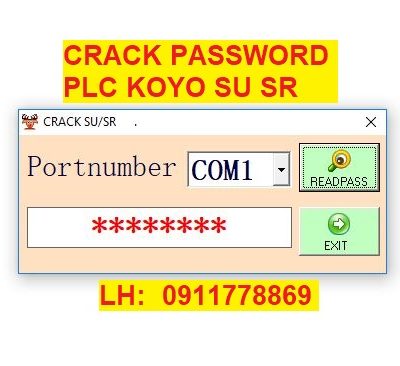 Crack password PLC Koyo SU SR bẻ khóa plc koyo
