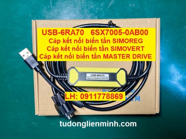 USB-6RA70 6SX7005-0AB00 Cáp lập trình biến tần SIMOREG SIMOVERT MASTER DRIVE