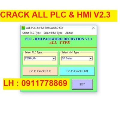 Crack password All PLC & HMI v2.3 bẻ khóa all plc hmi