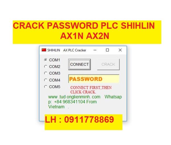 Crack password PLC Shihlin AX1N AX2N