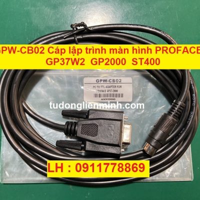 GPW-CB02 Cáp lập trình màn hình PROFACE GP37W2 GP2000 GP2300 GP2301 GP2500 GP2600 ST400