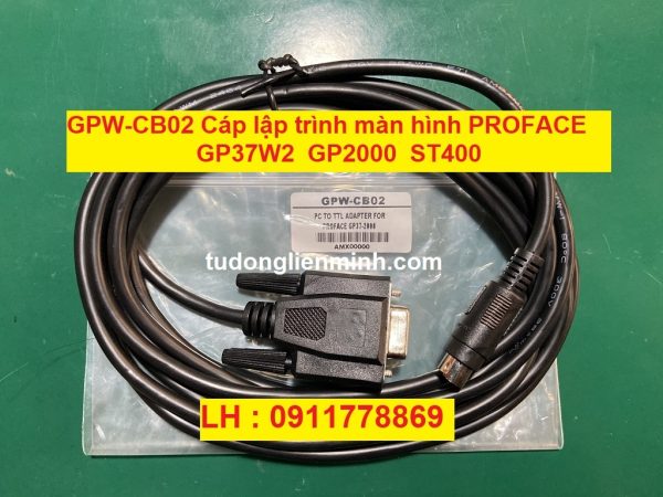 GPW-CB02 Cáp lập trình màn hình PROFACE GP37W2 GP2000 GP2300 GP2301 GP2500 GP2600 ST400