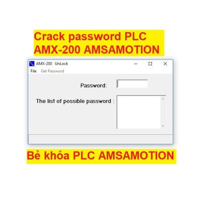 Crack password PLC AMSAMOTION AMX-200