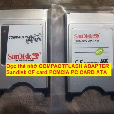 Đọc thẻ nhớ COMPACTFLASH ADAPTER Sandisk CF card PCMCIA PC CARD ATA