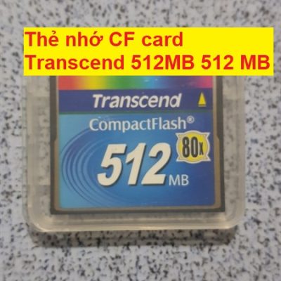 Thẻ nhớ CF card transcend 512MB 512 MB