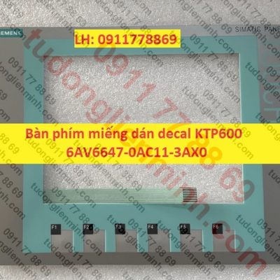 Bàn phím miếng dán decal KTP600 6AV6647-0AC11-3AX0
