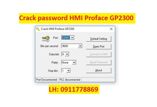 Crack password HMI Proface GP2300