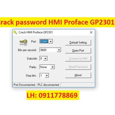 Crack password HMI Proface GP2301