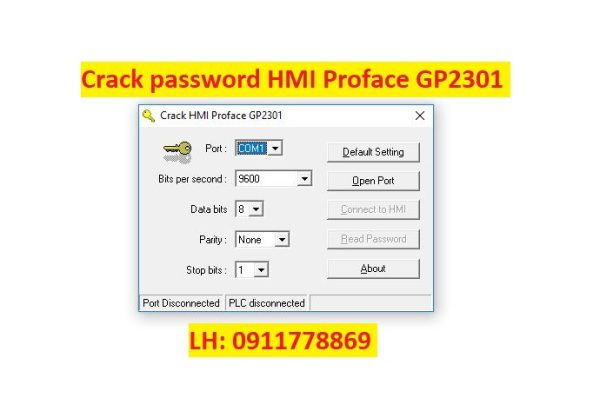Crack password HMI Proface GP2301