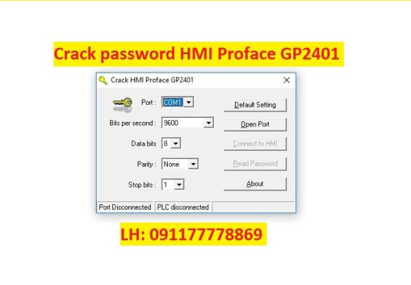 Crack password HMI Proface GP2401