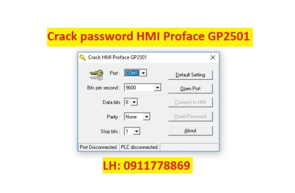 Crack password HMI Proface GP2501